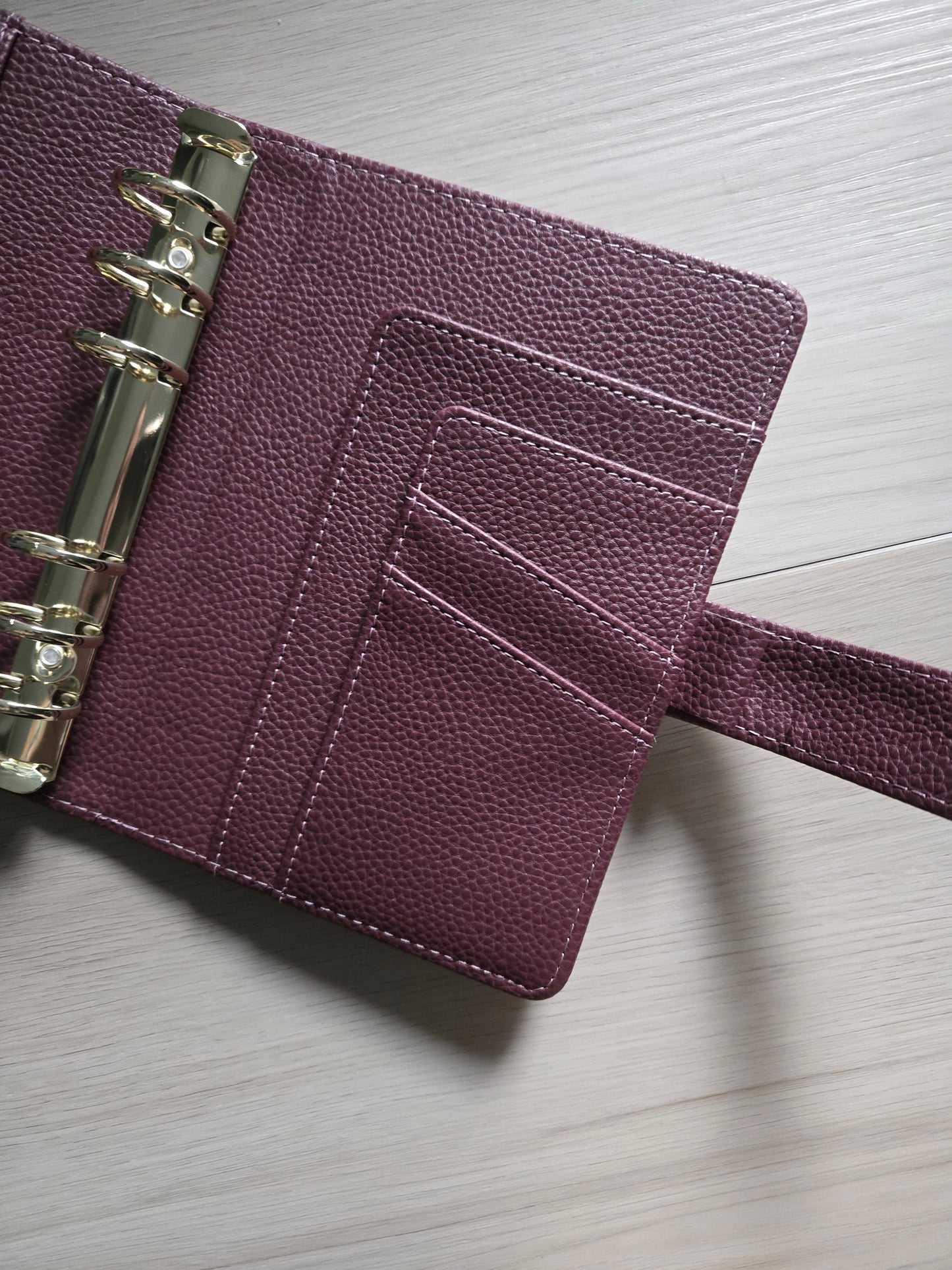 A6 Luxe Pebble Leather Binder