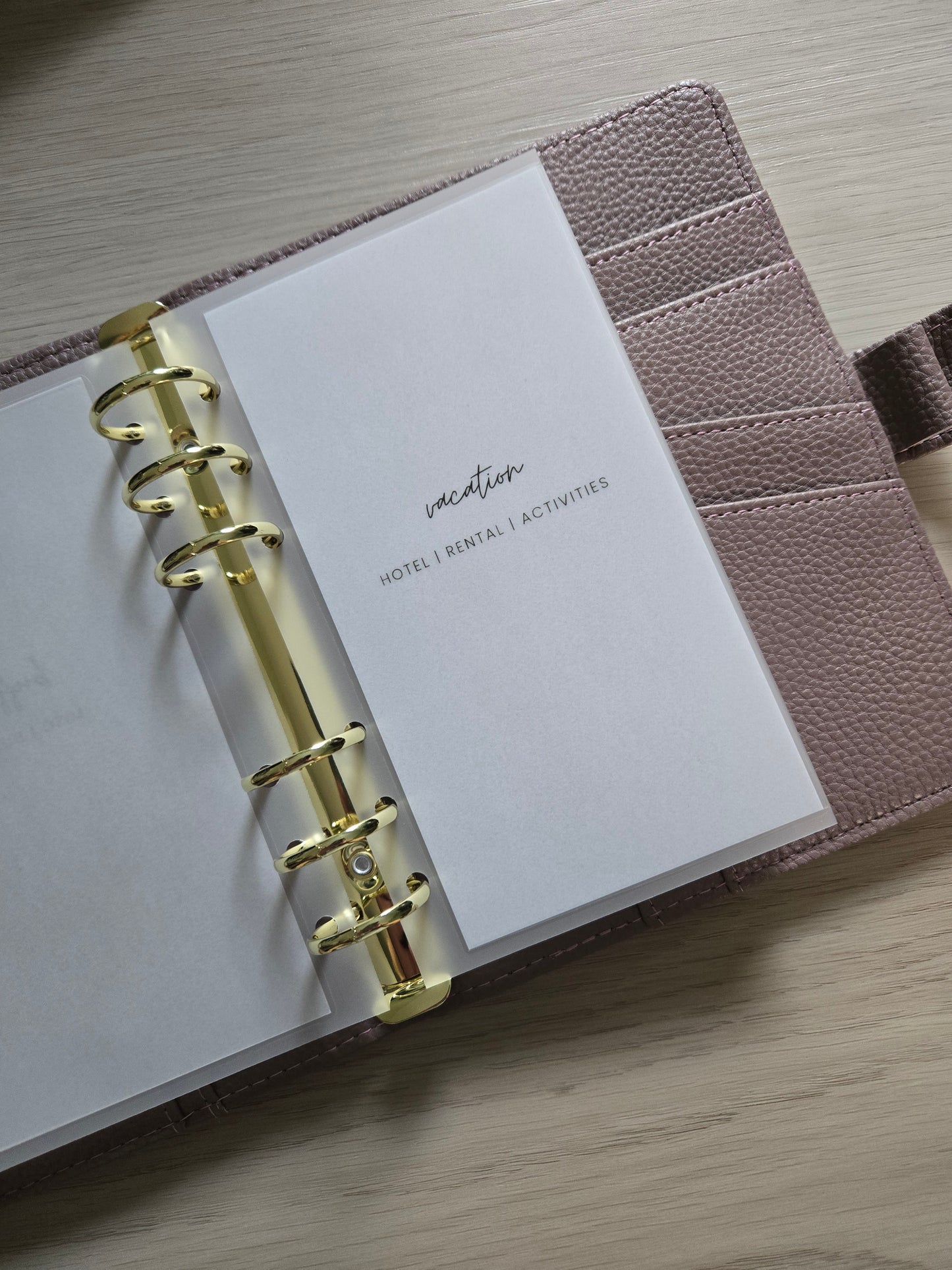 A6 Luxe Pebble Leather Binder