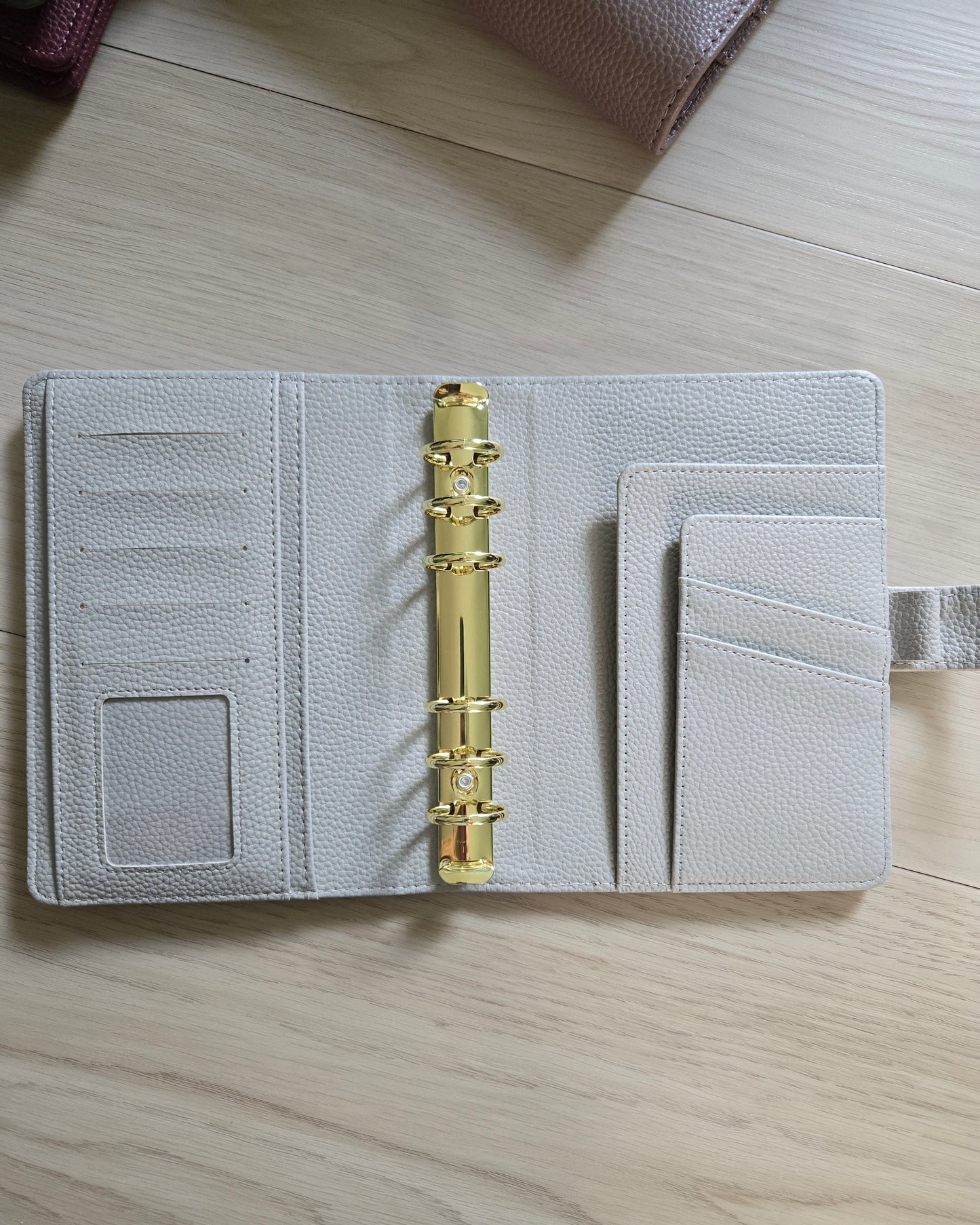 A6 Luxe Pebble Leather Binder