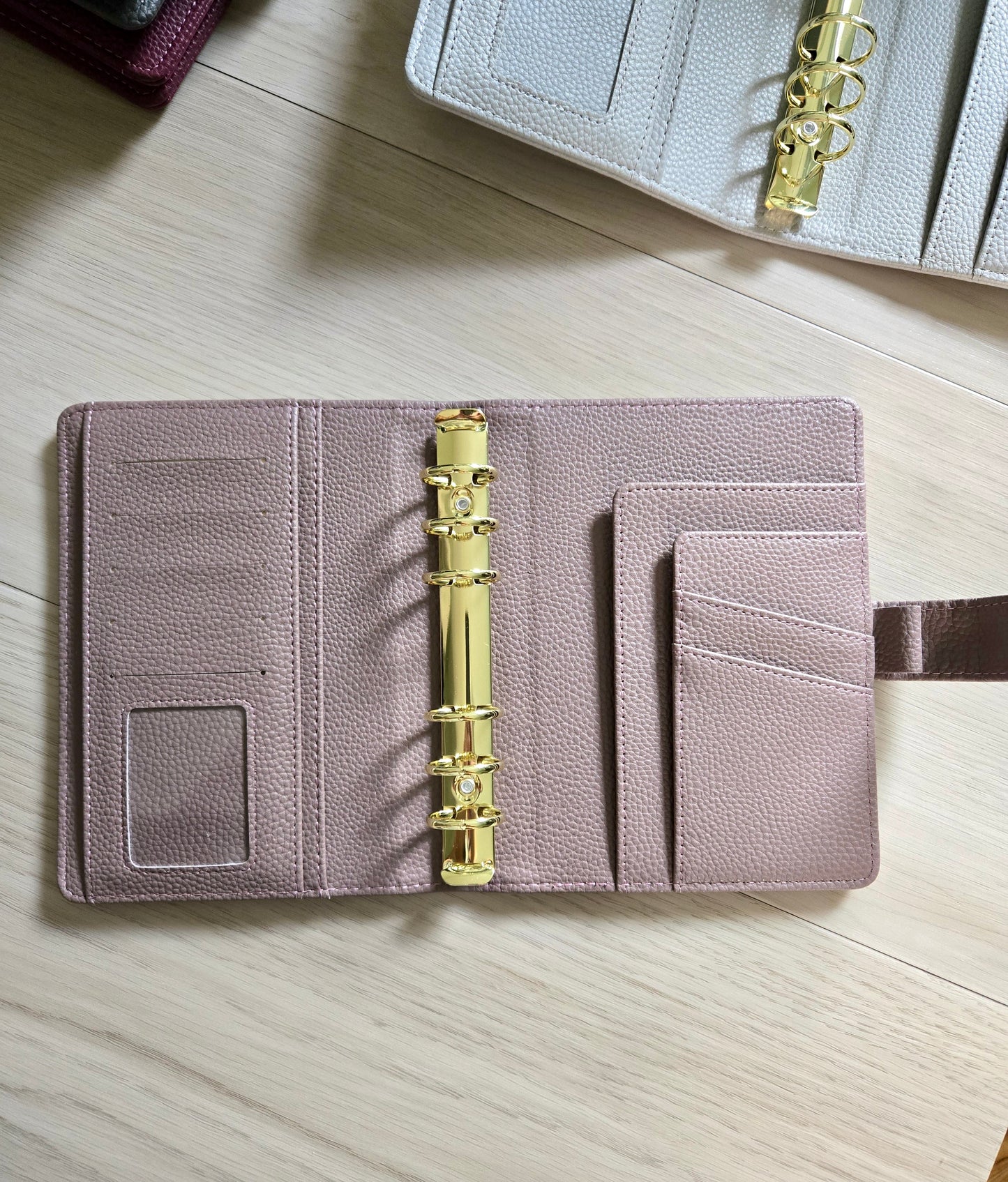 A6 Luxe Pebble Leather Binder