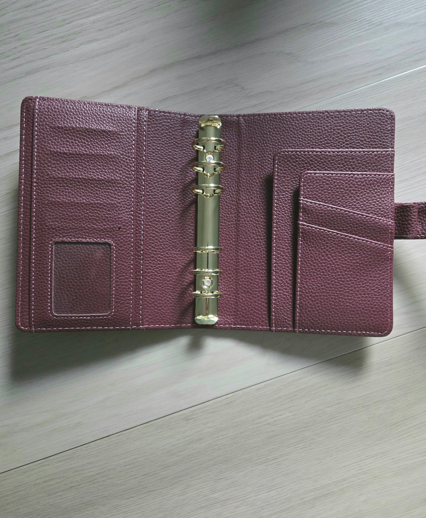 A6 Luxe Pebble Leather Binder
