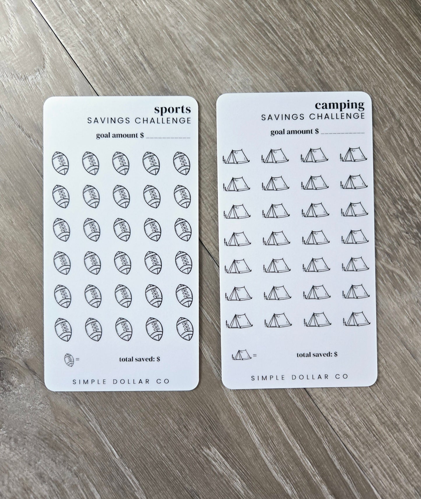 "Things We Love" Savings Challenges (Individual)