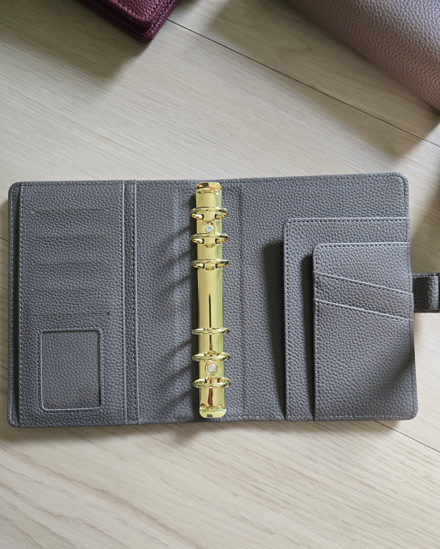 A6 Luxe Pebble Leather Binder
