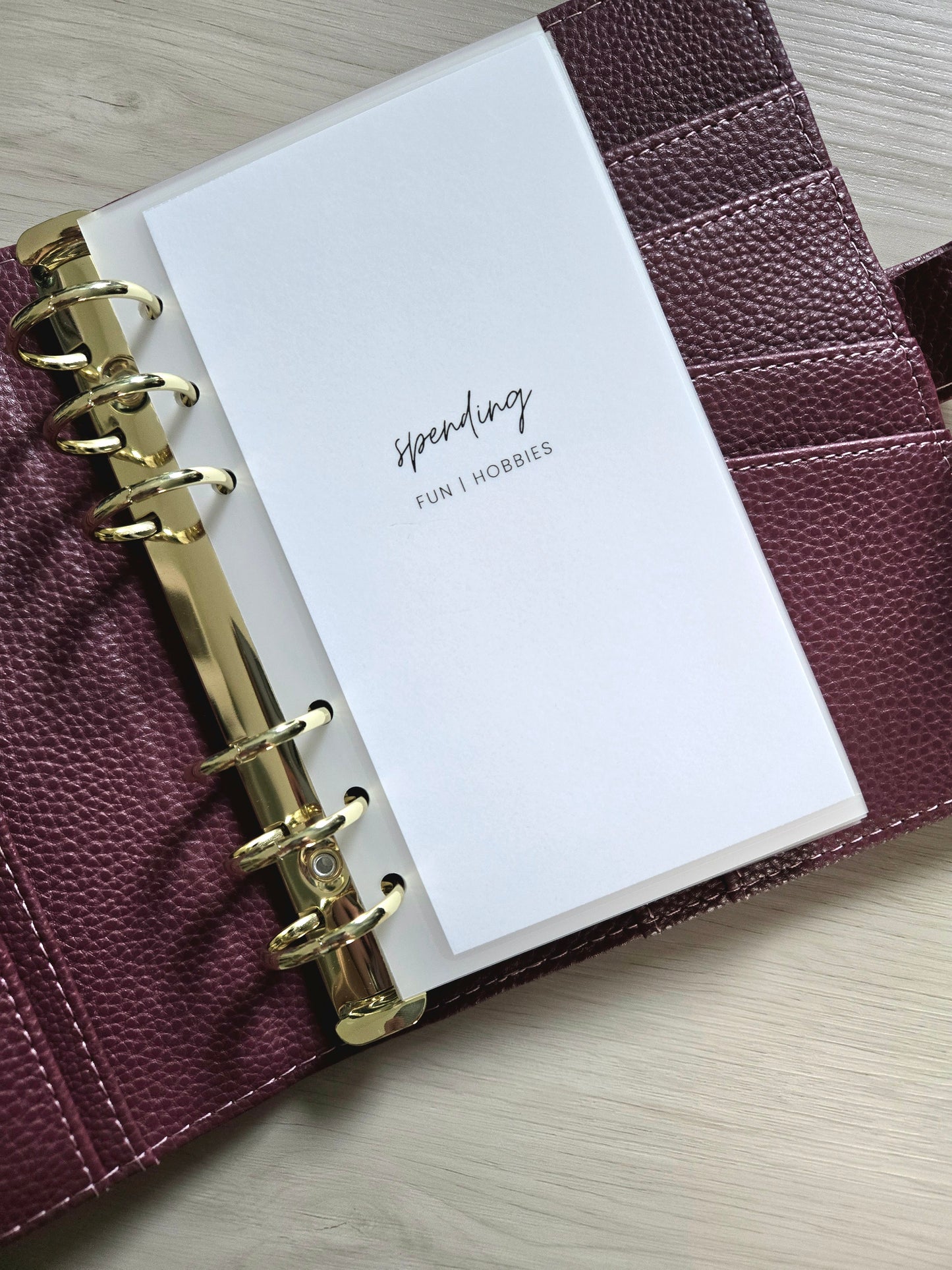 A6 Luxe Pebble Leather Binder