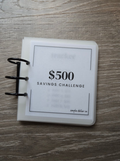 $500 Mini Booklet Savings Challenge