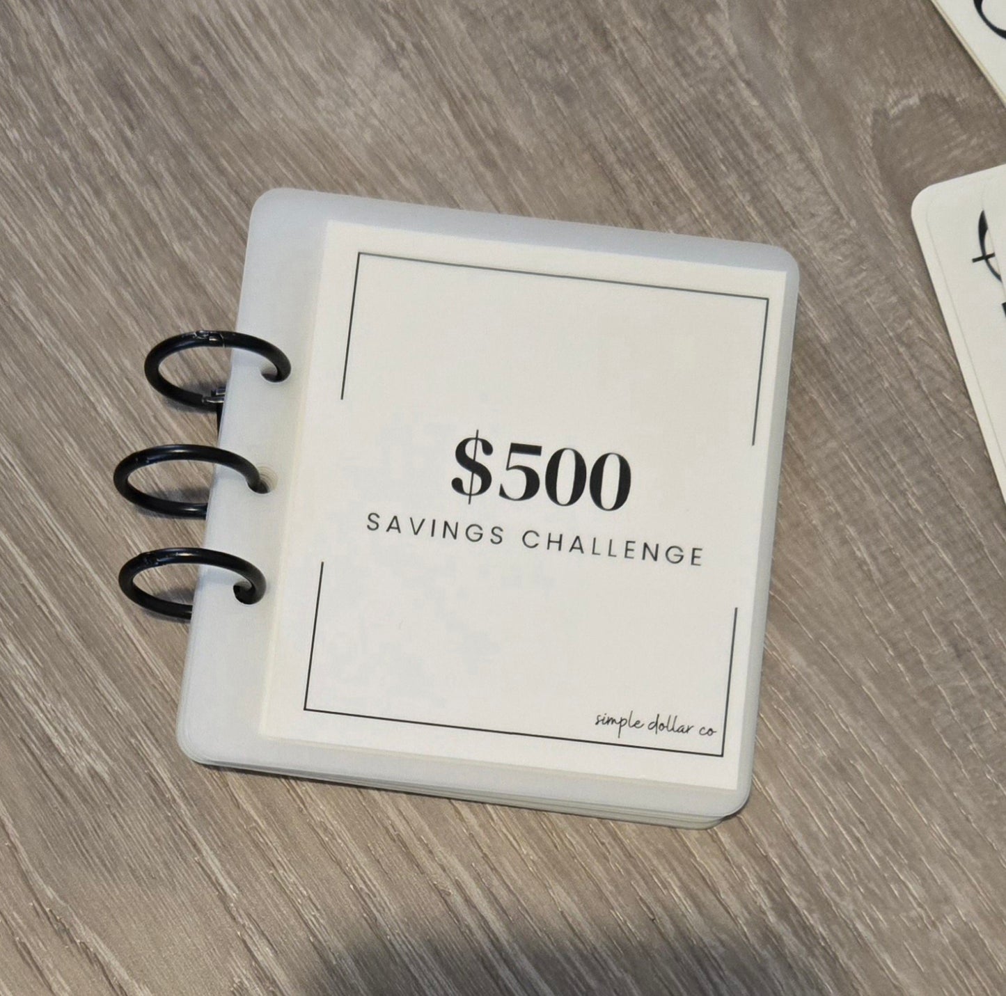 $500 Mini Booklet Savings Challenge