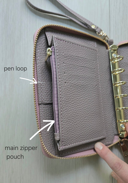 A7 Pebble Leather Wallets w/ wristlet