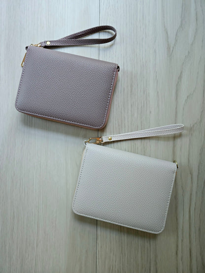 A7 Pebble Leather Wallets w/ wristlet